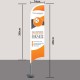Κυματιστό Banner μαχέρι 74*380 (450)cm